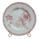 Round vintage plate Sarreguemines Fontanges red – Old ironstone