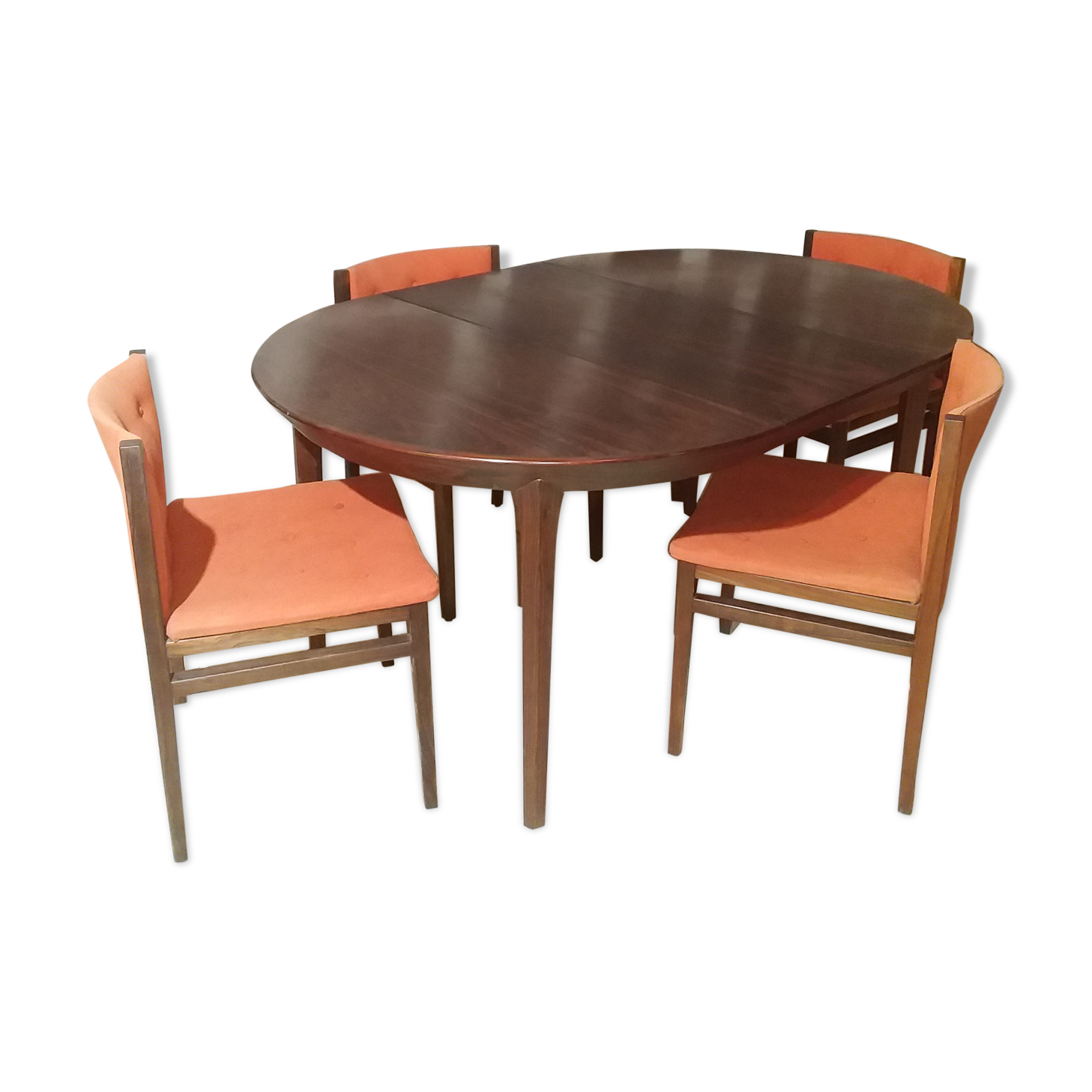 Table palissandre et 4 chaises Gudme Mobelfabrik