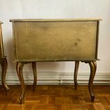 Pair of bedsides Florentine style, 1950s