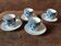 Lot de 4 tasses  et soucoupes Romania