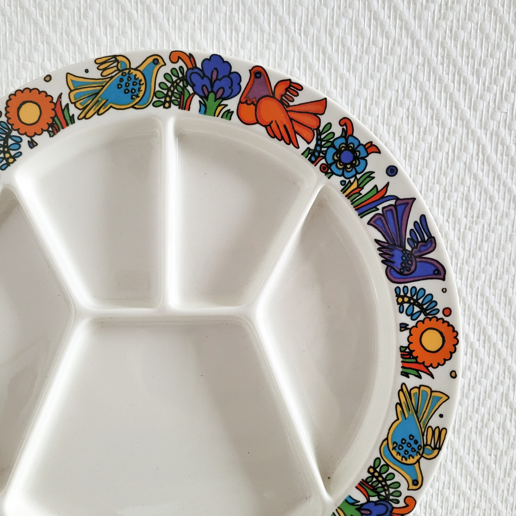 Set of 10 fondue plates Acapulco Villeroy and Boch