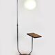 Lampadaire Art Déco Bauhaus restauré par Jindrich Halabala, 1940s