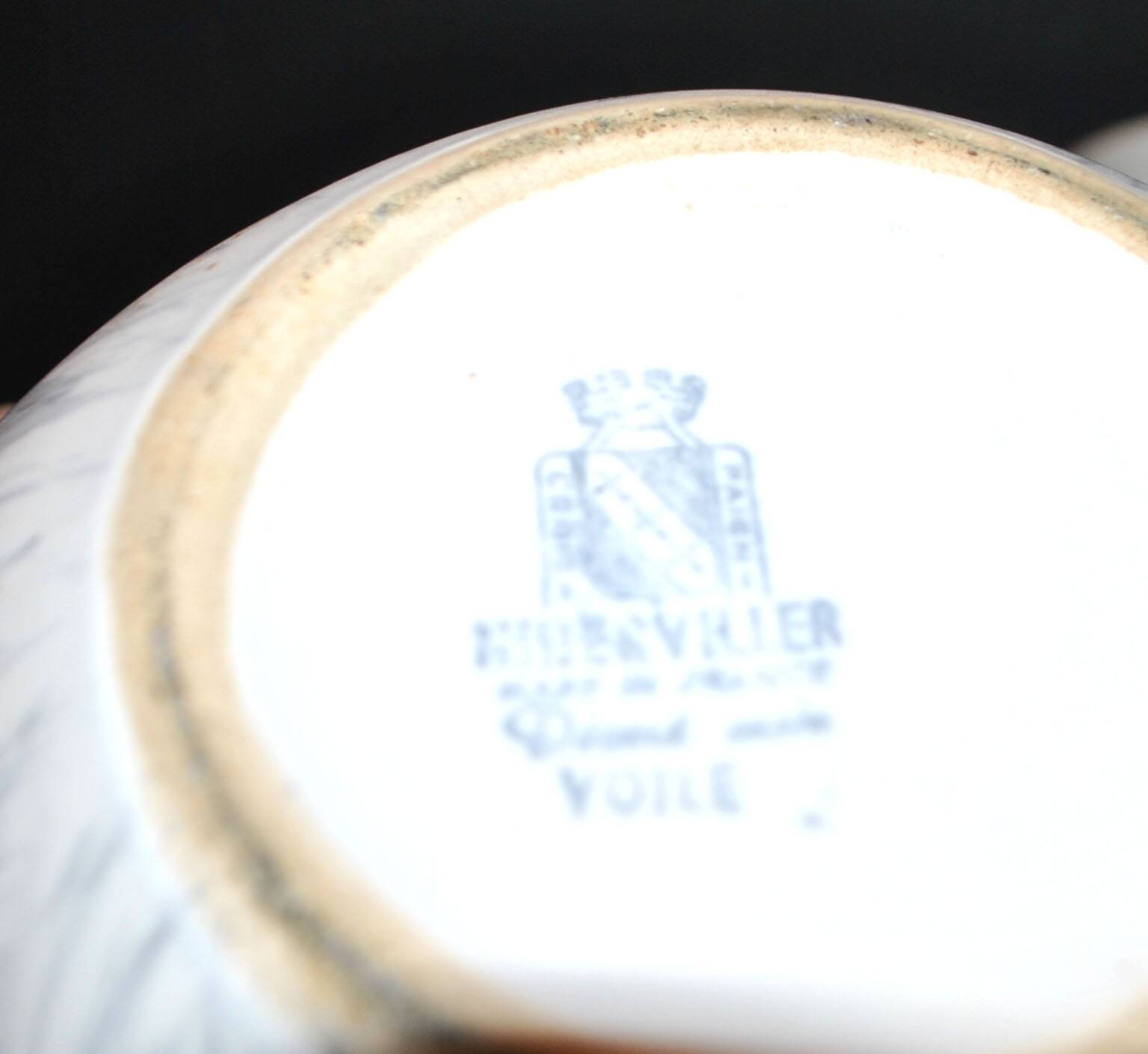 Vintage Niderviller Modernist Ceramic Coffee Pot 1960 with 2 Cups