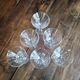 Lot of 6 vintage champagne glasses in conical drinking glass