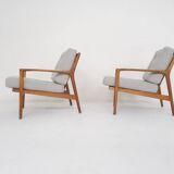 Solid oak antique dining chairs, with hand carved back rests. The chairs have no screws only wooden