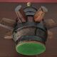 Old wheel hub lamp ~ brutalist art ~ 50's ~ france