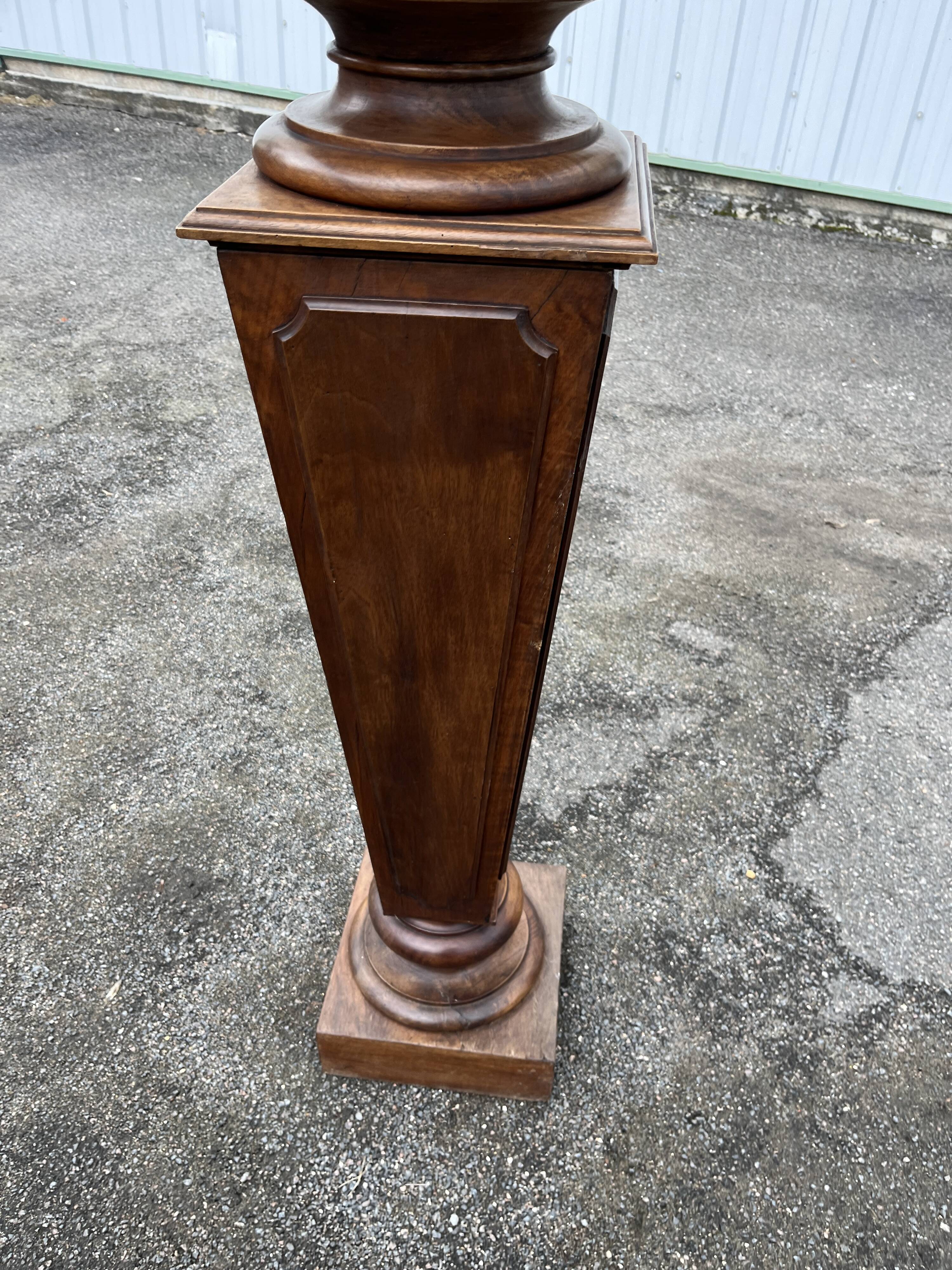 Large wooden and marble column/sheath