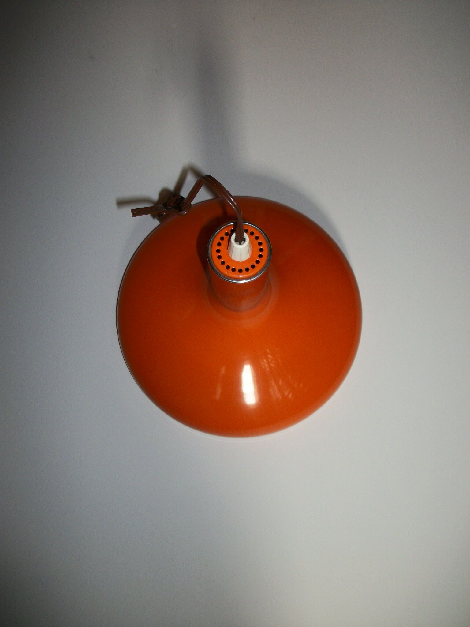 Vintage 70s suspension orange and stainless steel