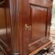 English Chesterfield desk with green leather