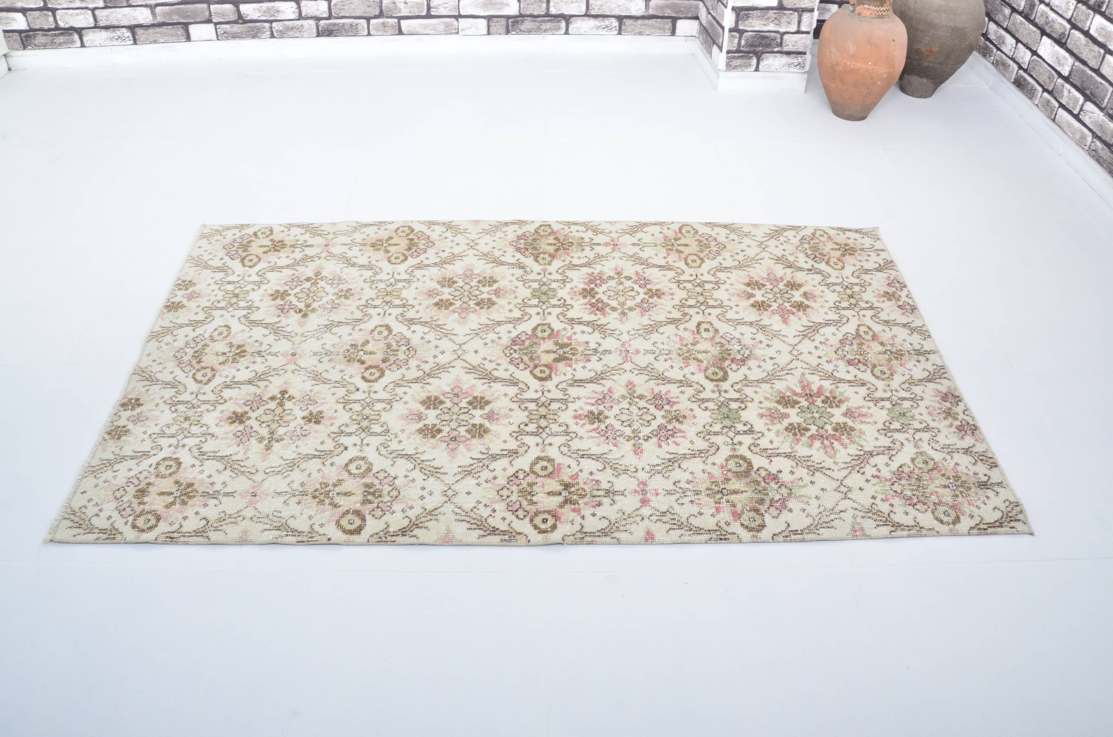 Oushak Geometric Wool Carpet sku 3223