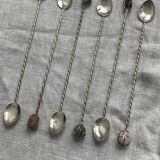 Large twisted spoons with semi-precious stones
