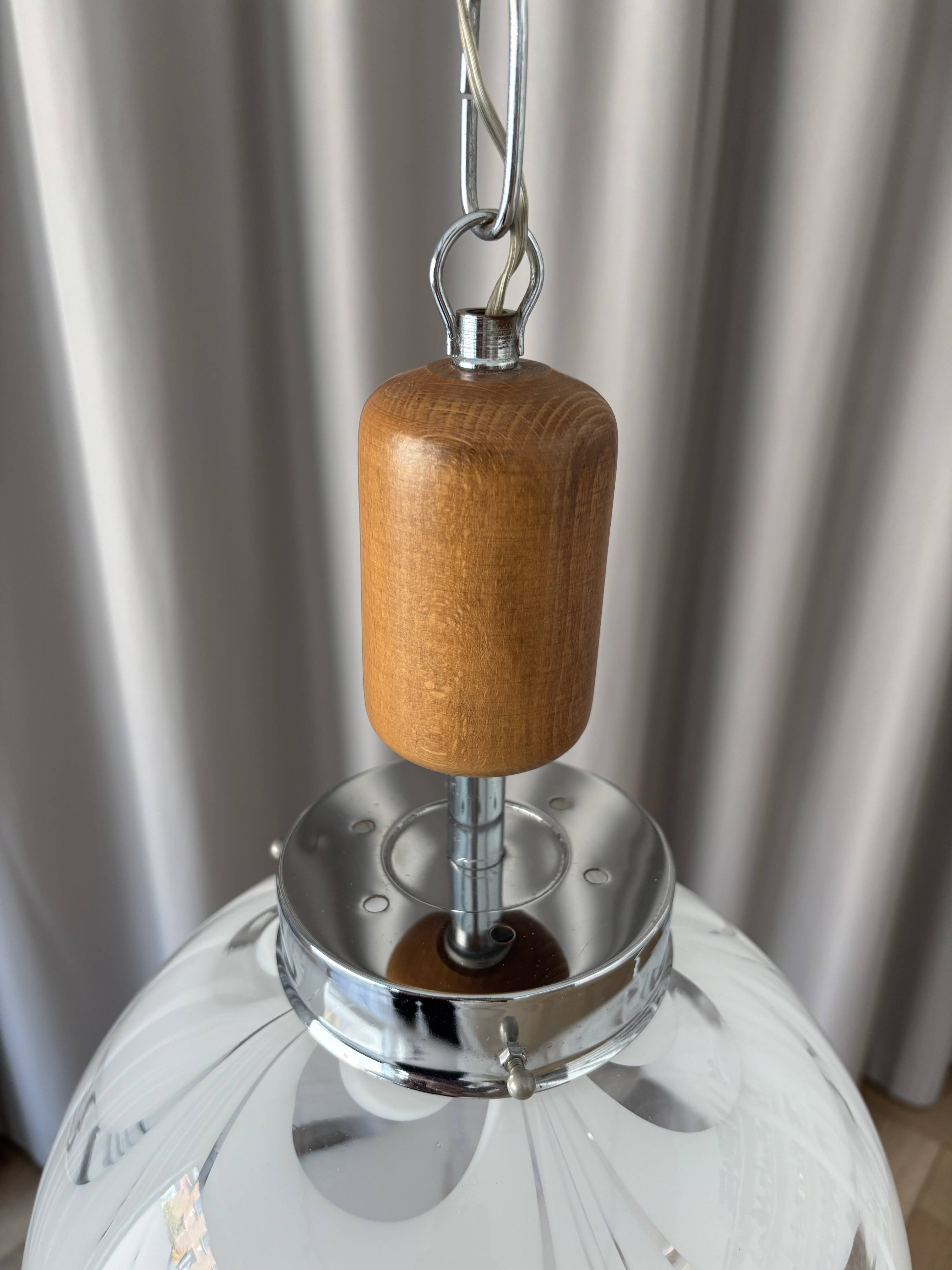 Vintage Murano glass pendant lamp – 1970s