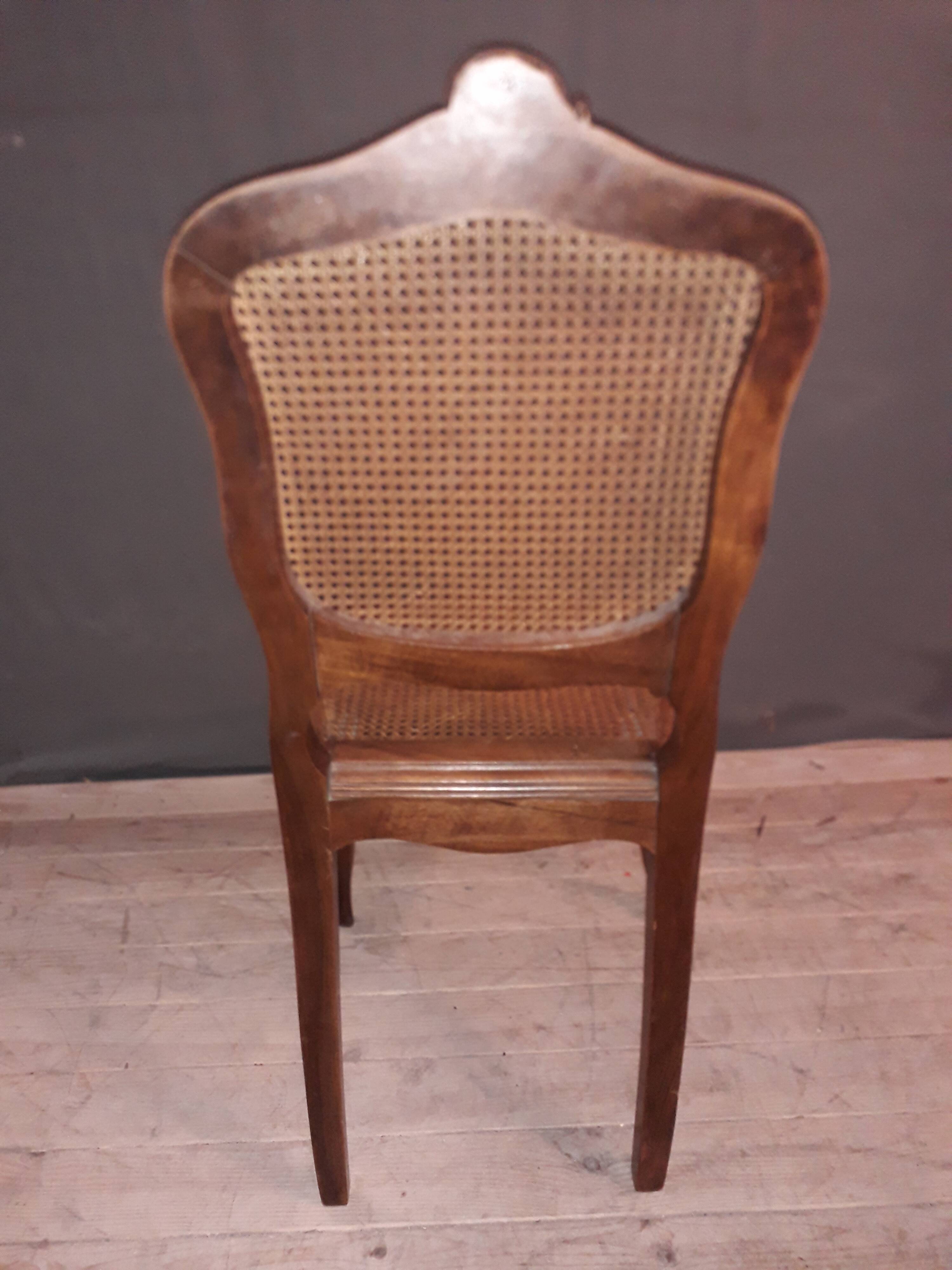 Louis XV-style canne chair