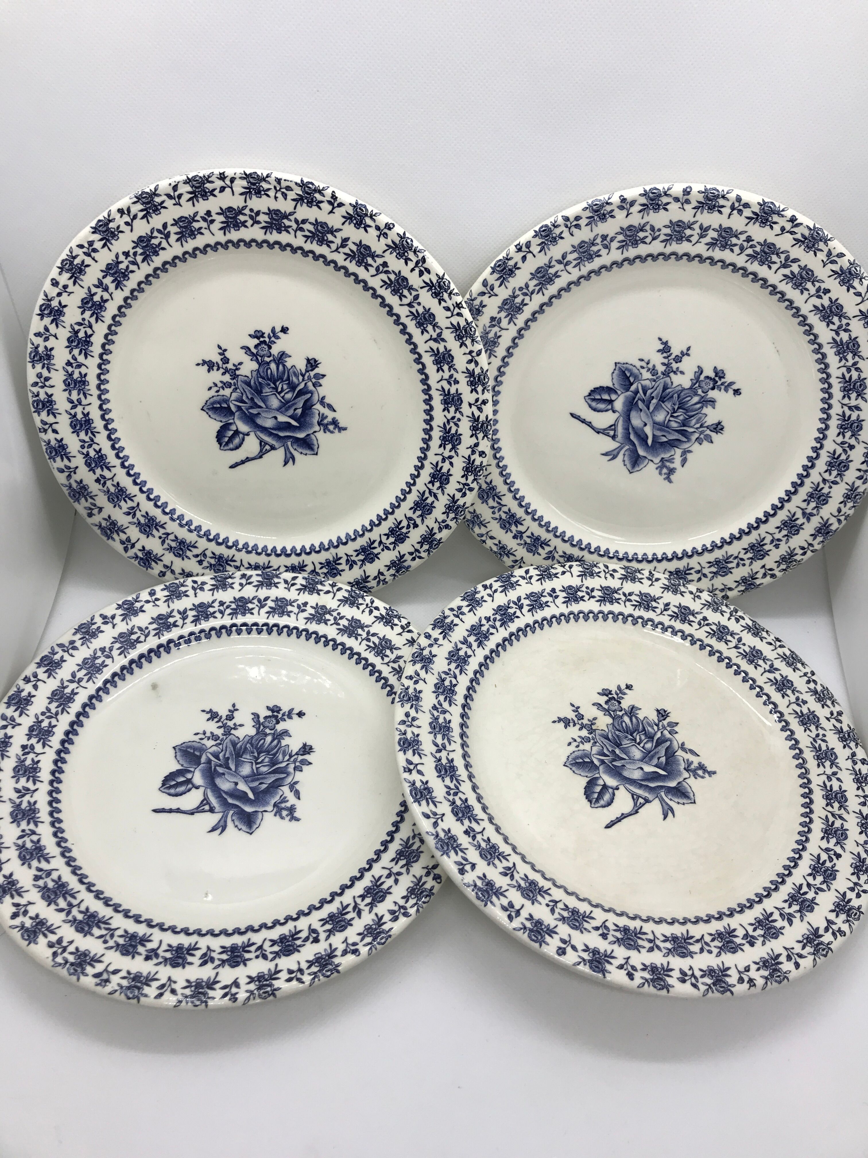 Set of 4 luneville dessert plates
