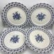Set of 4 luneville dessert plates
