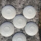 Set of 6 saucers Churchill England 13 cm diameter in porcelain