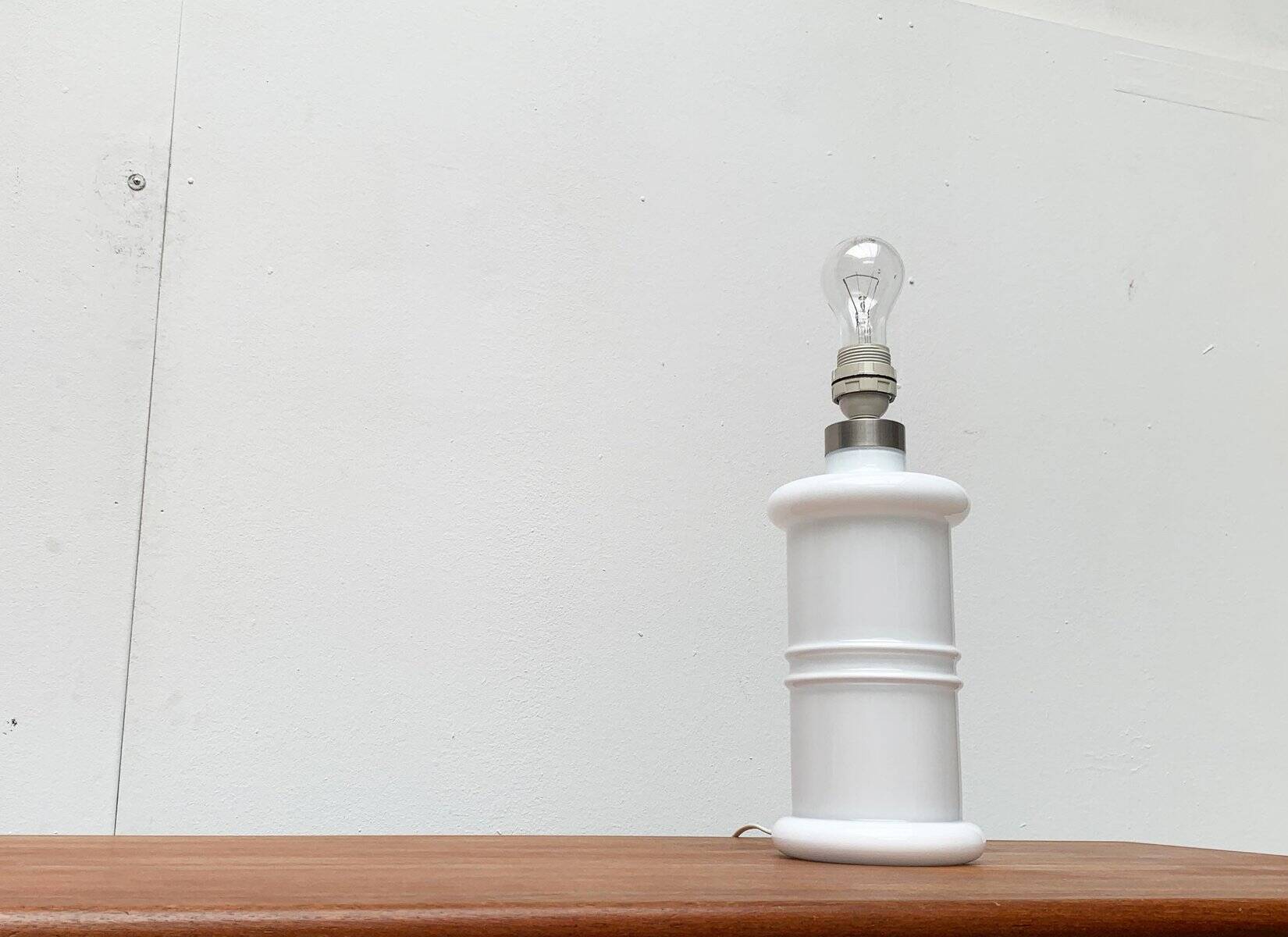 Vintage Danish glass table lamp Apoteker by Sidse Werner for Holmegaard