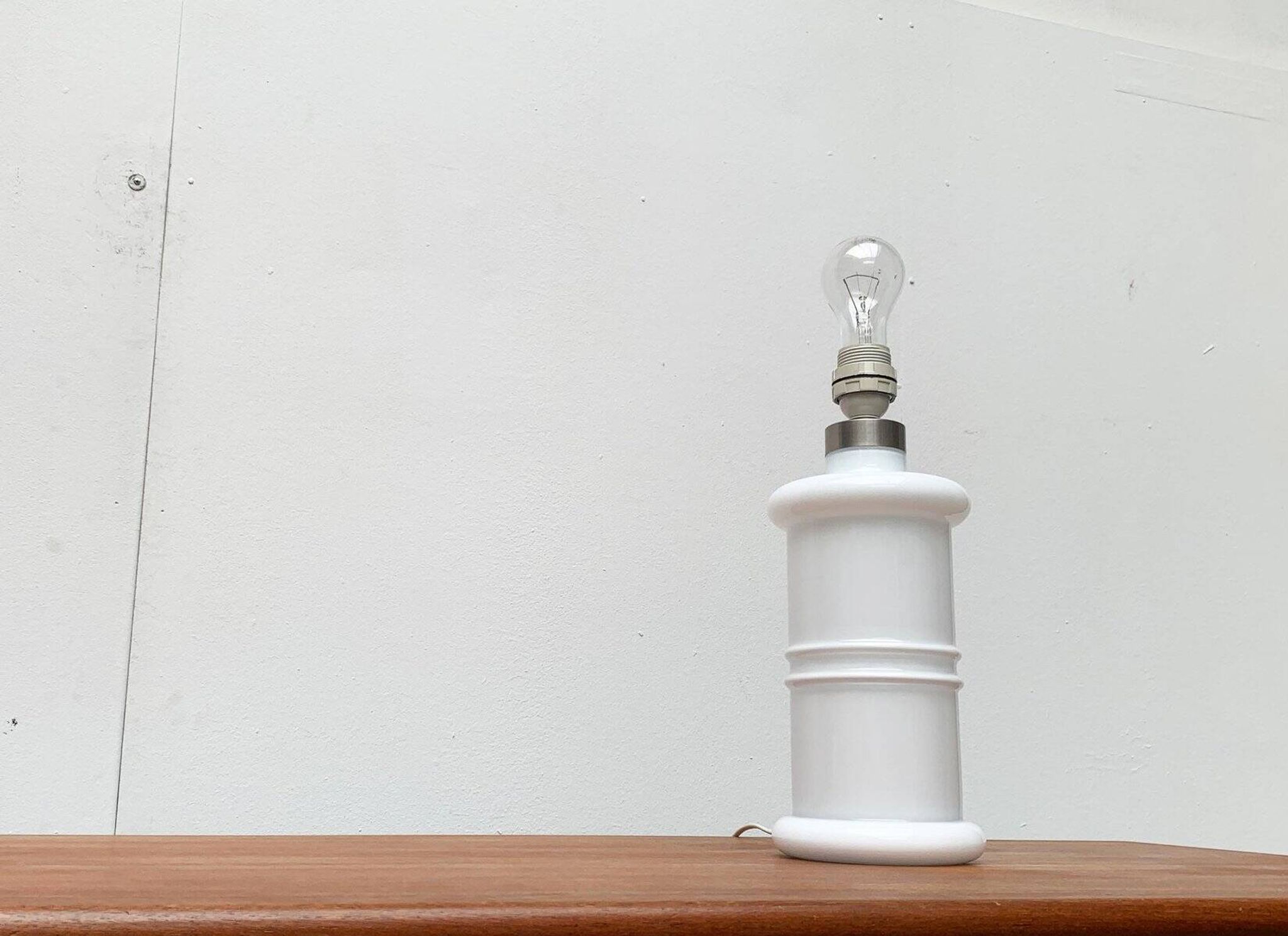 Lampe de table Apoteker en verre danoise vintage par Sidse Werner pour Holmegaard