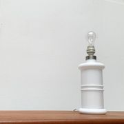 Lampe de table Apoteker en verre danoise vintage par Sidse Werner pour Holmegaard