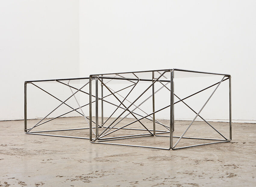 Set of isocele coffee tables france Max Sauze ca. 1970