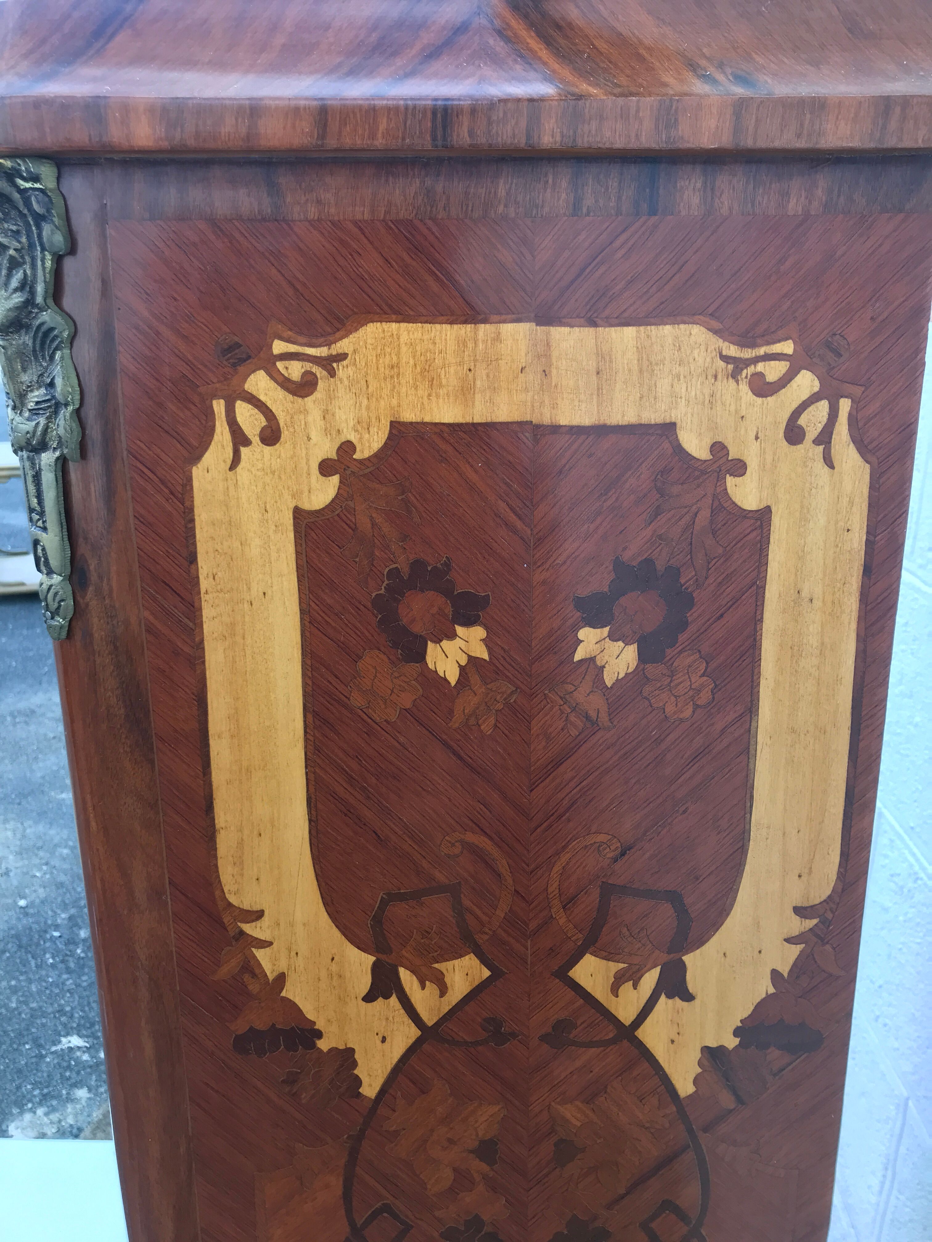 Semainier marqueterie  style louis xv