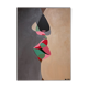 Tableau abstrait acrylique Baiser 100x81 par Bodasca
