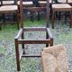 Suite de 17 chaises paillées à haut dossier