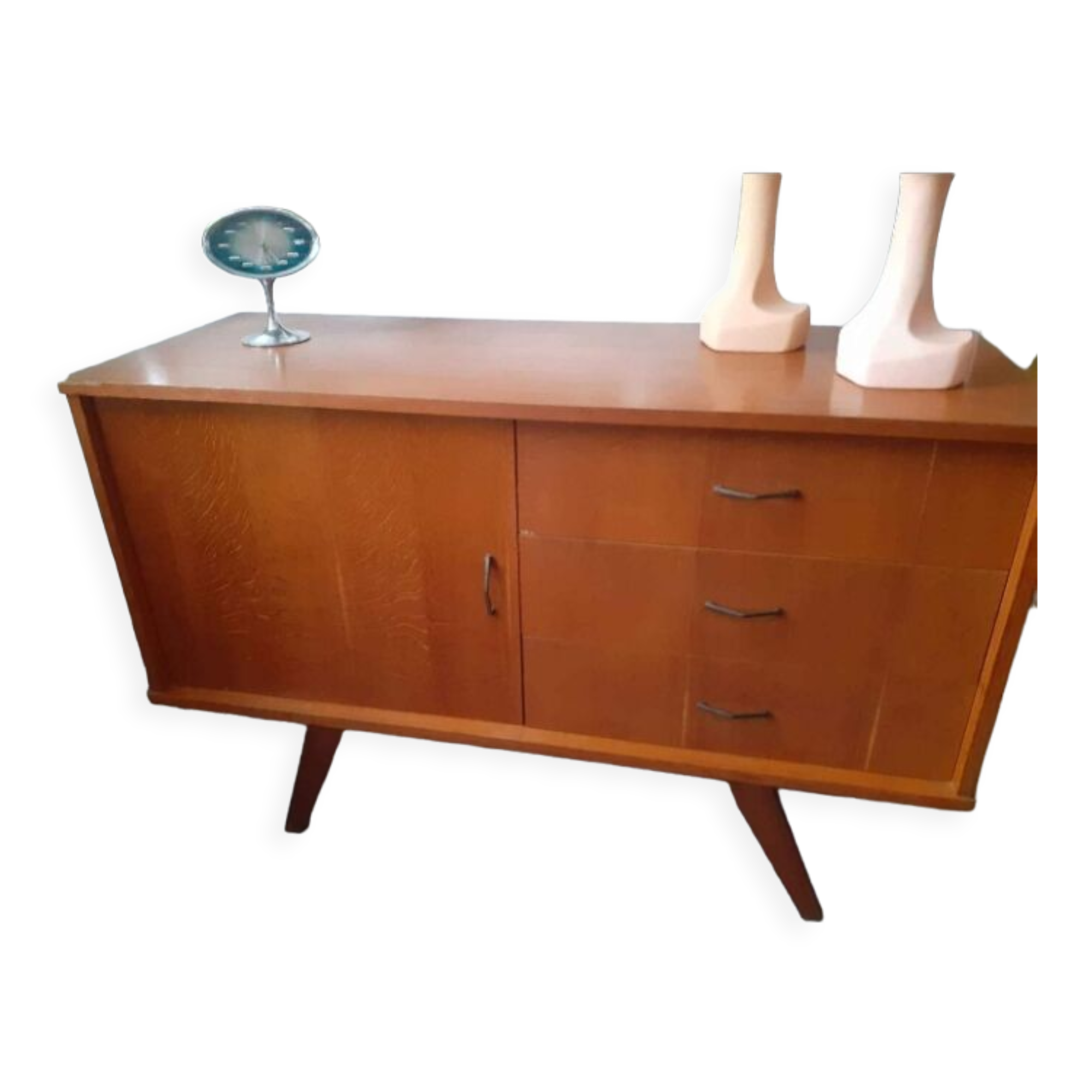 1950s/60s vintage wooden sideboard – splayed legs