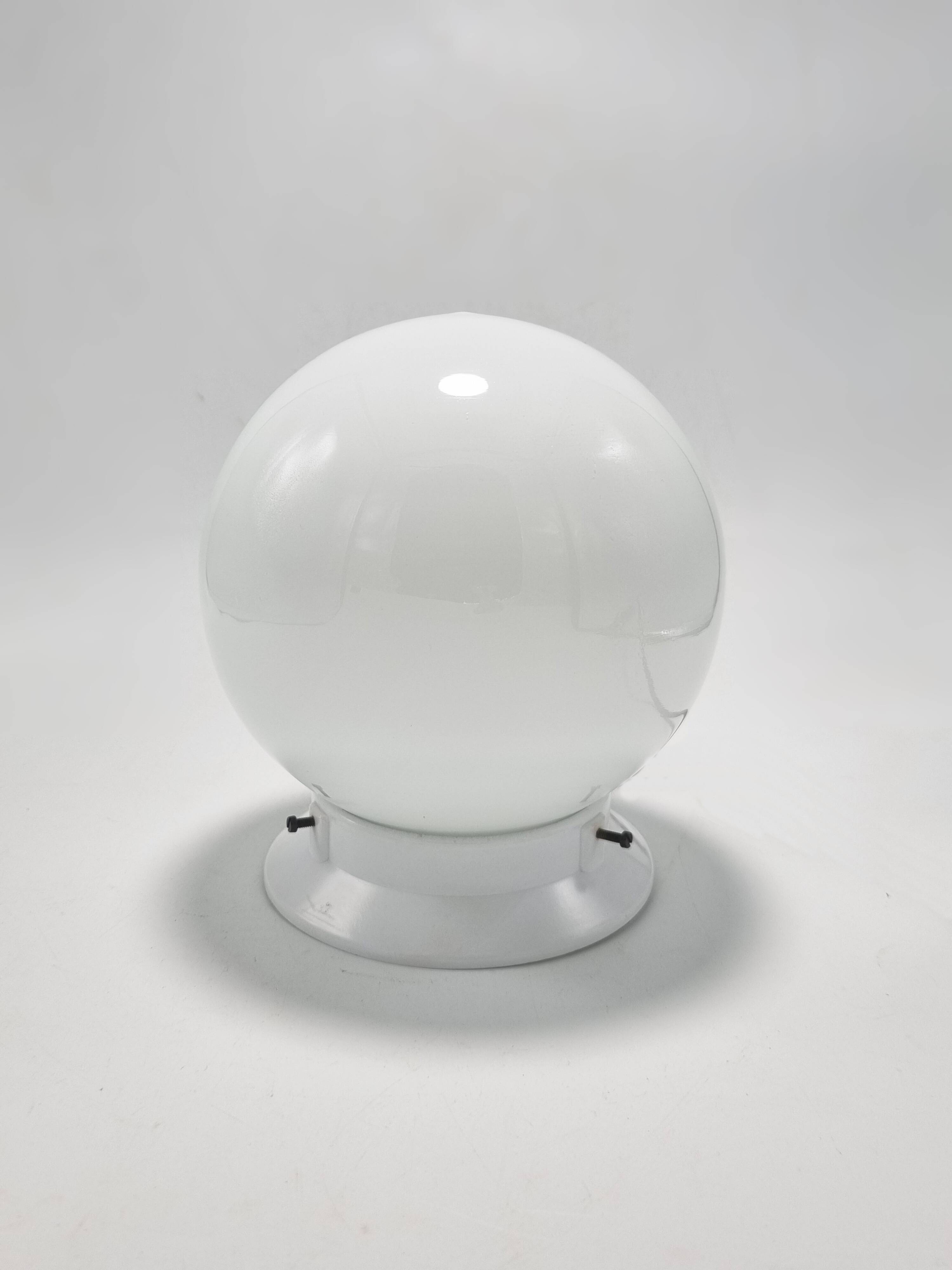 Opaline globe ceiling light