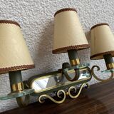 Pair of bronze dore appliques
