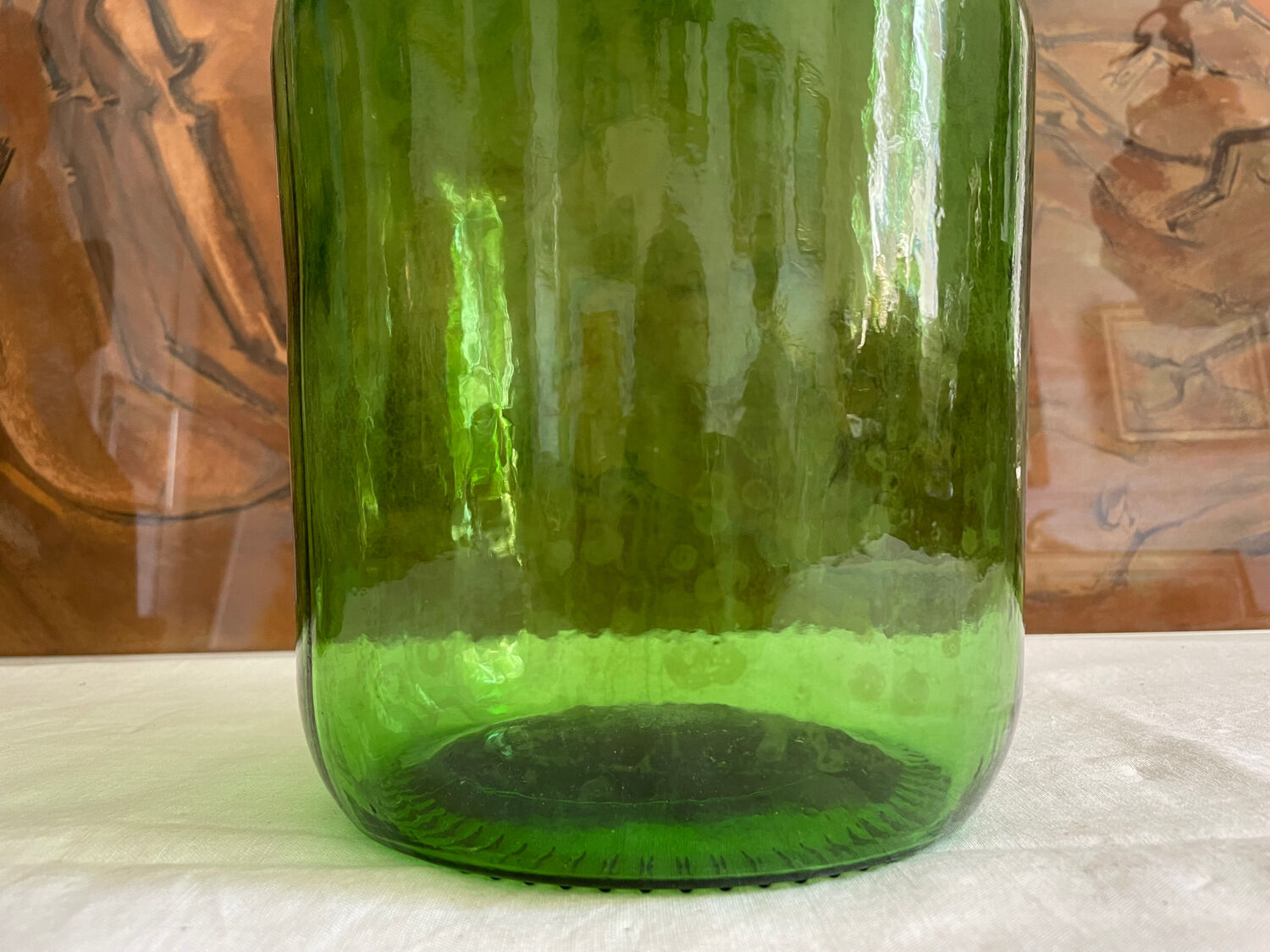 Demijohn bottle green