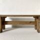 Low stool in raw wood