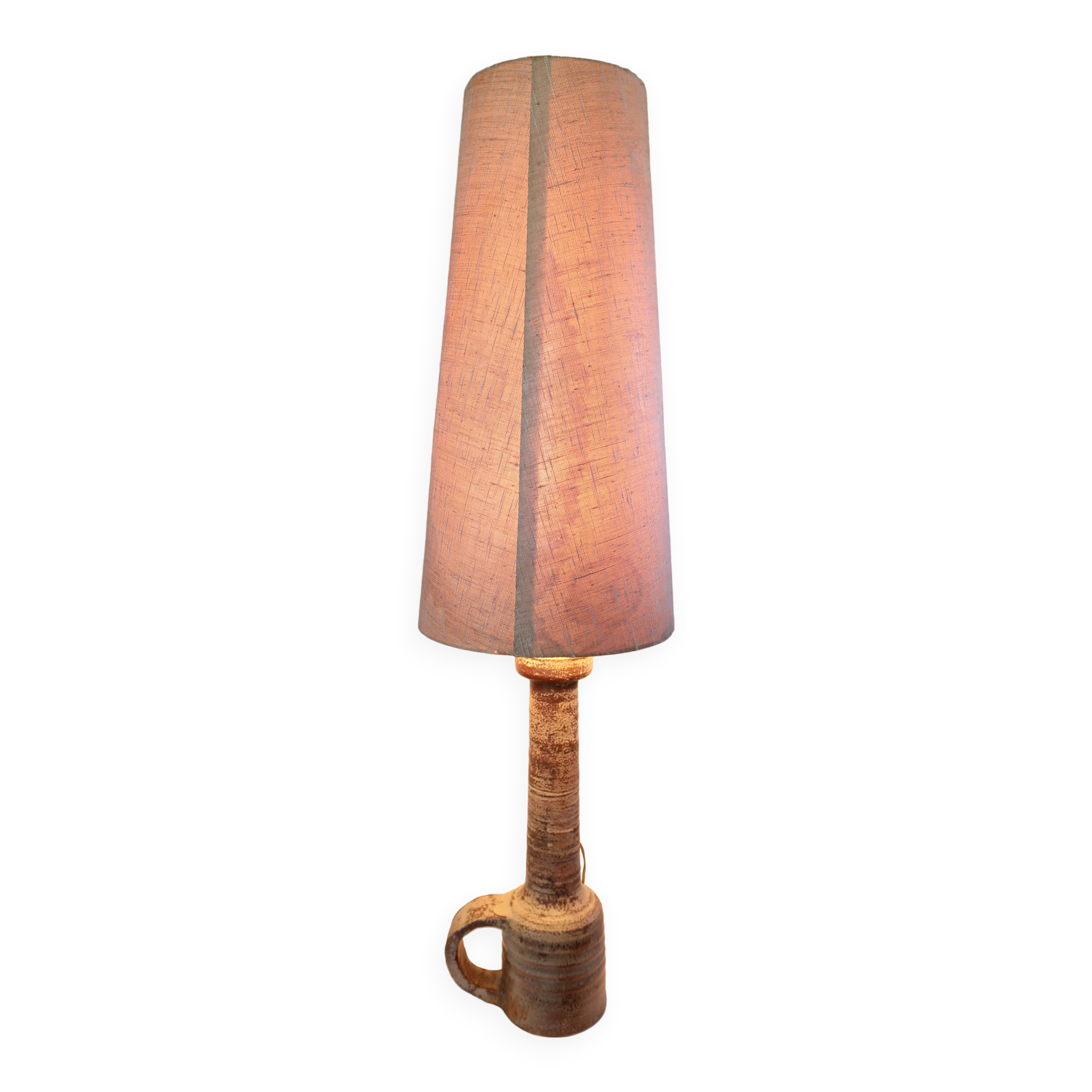 Jaan Mobach, Utrecht, Netherlands, large ceramic floor lamp from the 1960s.