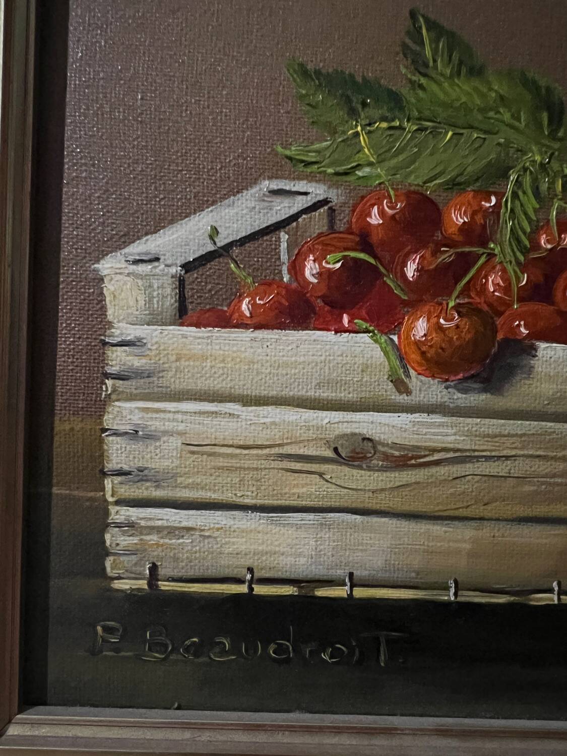 Painting Natur Morte cherry