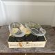 Vintage Avocado Coupe Glass KOSTA Party Engraved