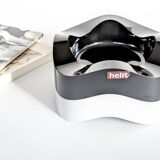 Paire de vide-poche Space Age | Noir et blanc | Walter Zeischegg pour Helit