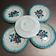 Set of 5 vintage dessert plates Faïencerie de Castres Model Fruits