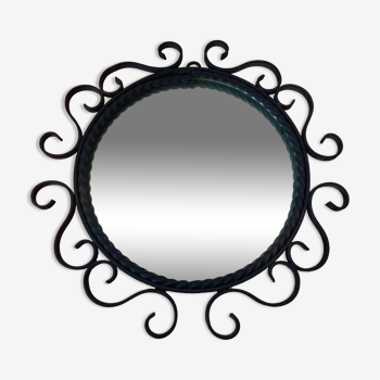 Wrought iron mirror, 50s, L31 cm