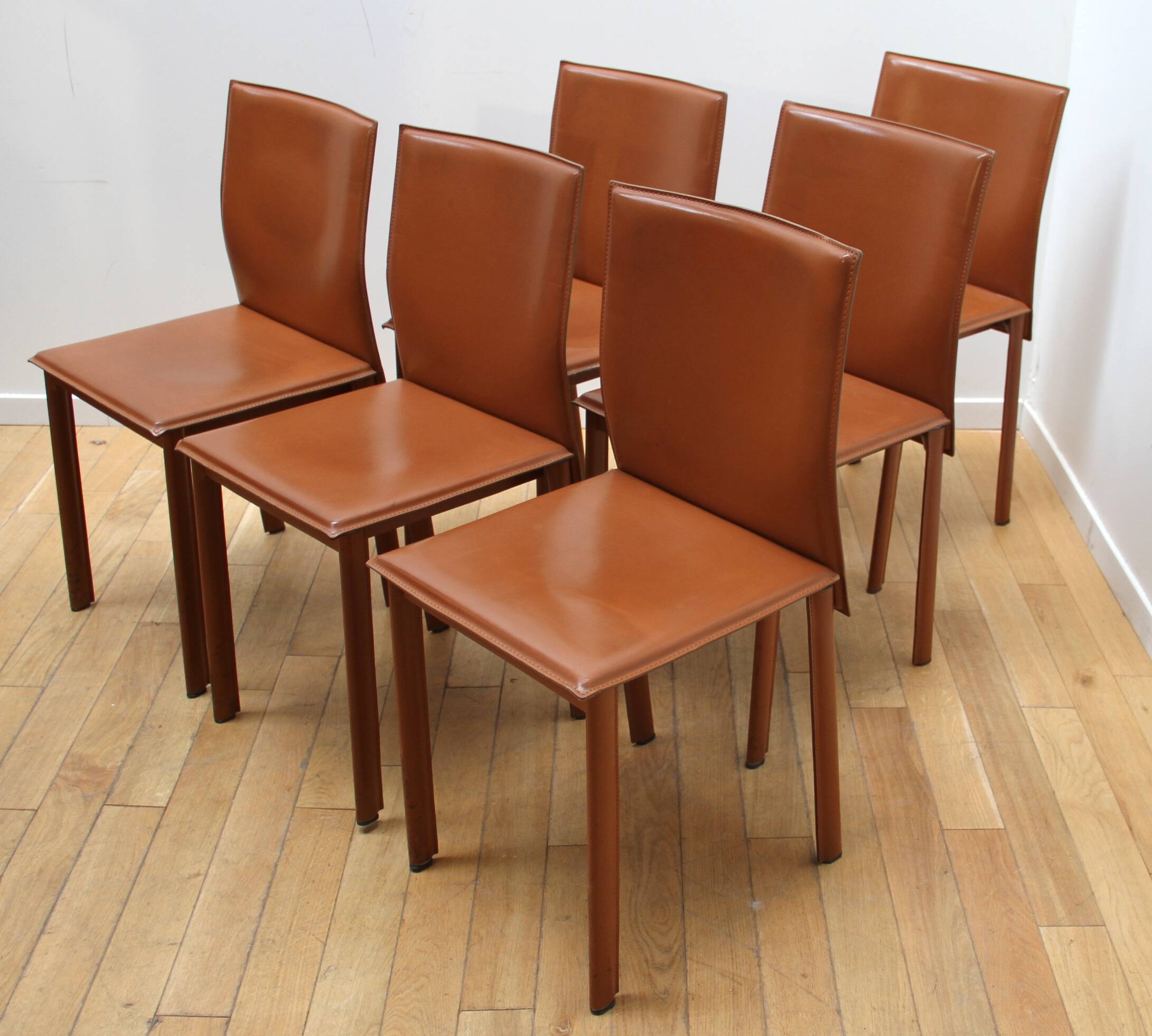 Set of 6 designer dining room chairs