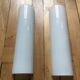 Pair of modernist wall light bauhaus minimalist tube half cilindre