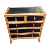 Rattan chest of drawers