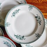 10 assiettes plates Saint Amand 1932