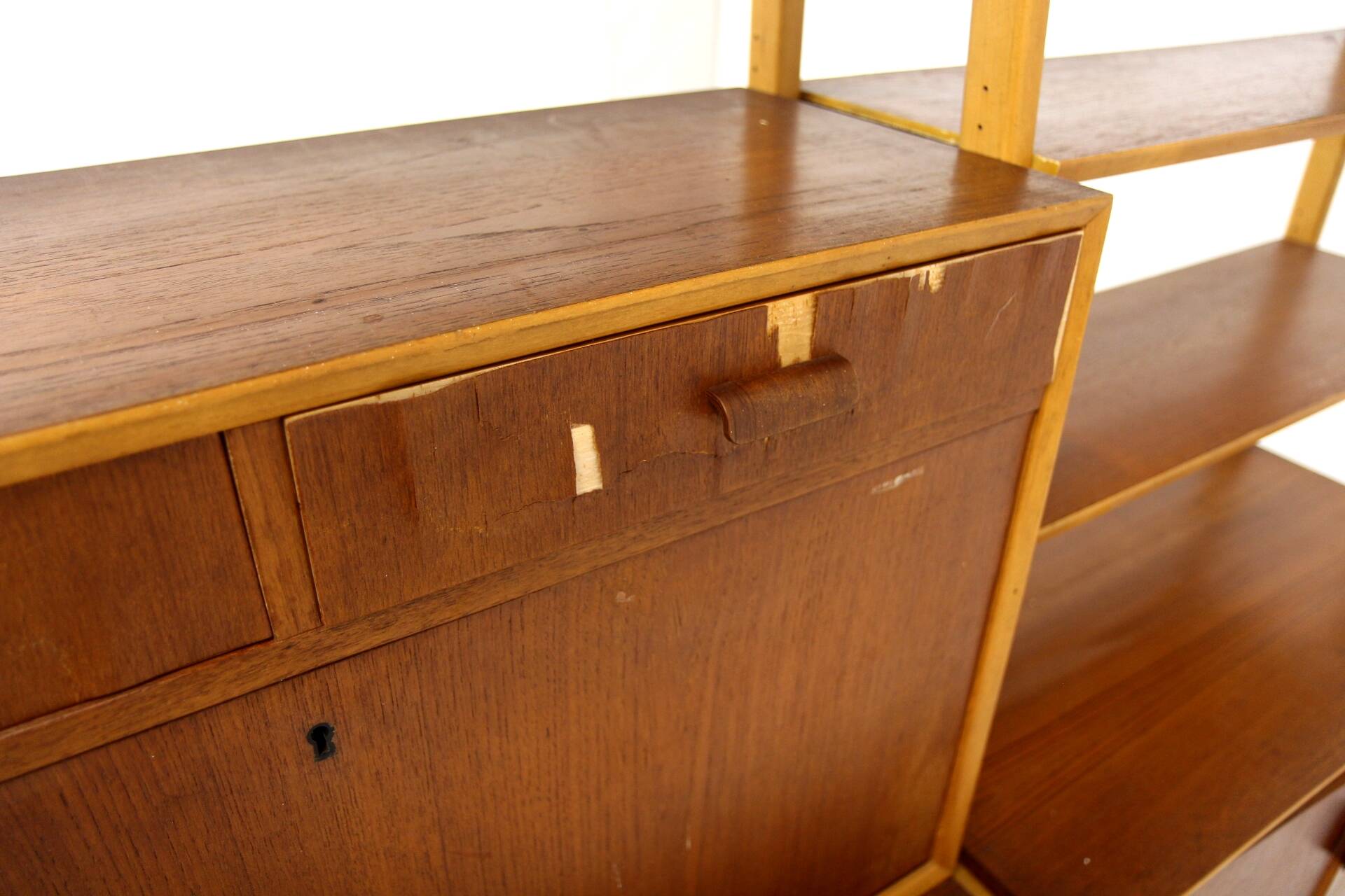 Scandinavian teak secretary, Bräntorps, Sweden, 1960