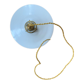 Suspension opaline blanche vintage