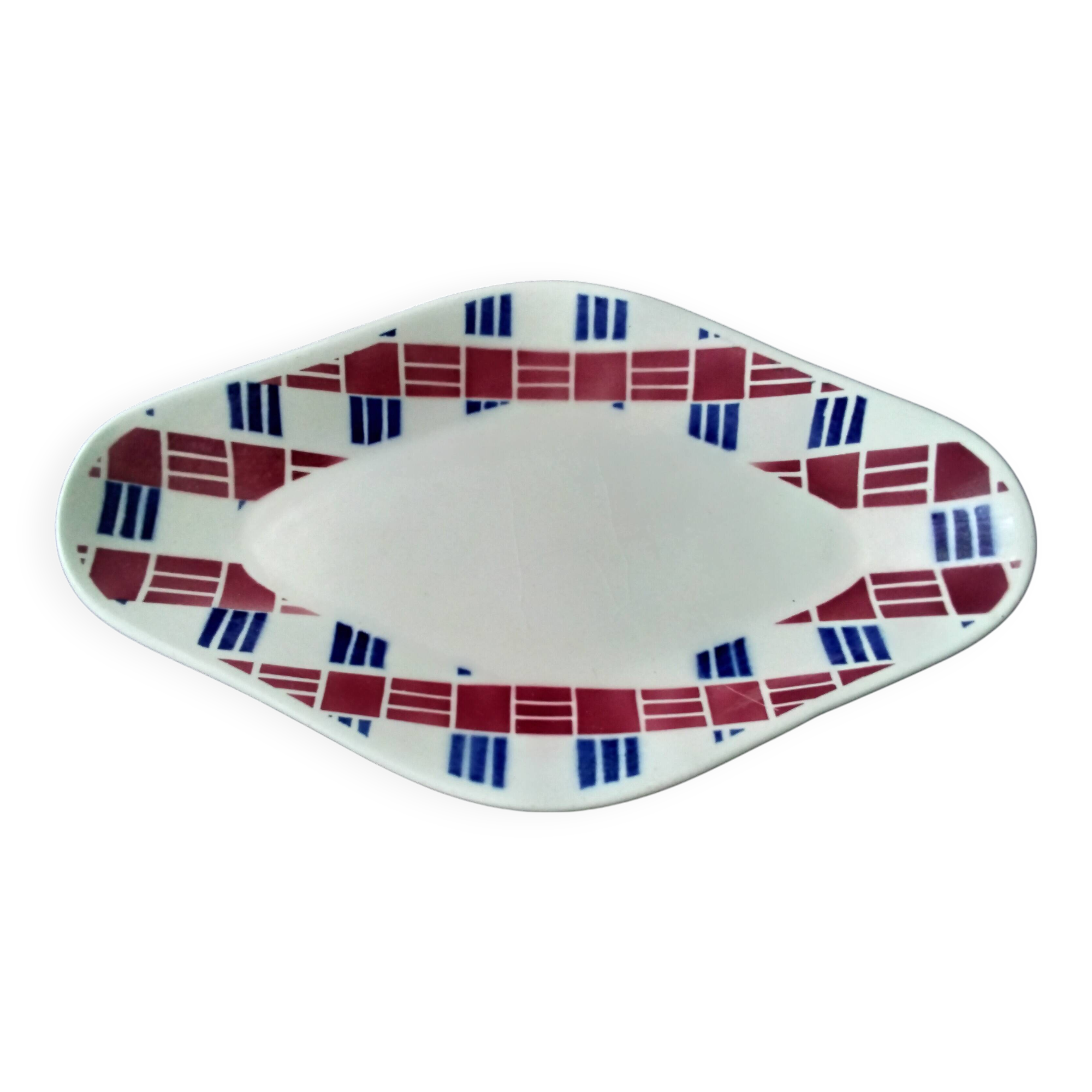 Ravier in Saint Amand earthenware Art Deco style