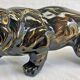Art Deco lion statue 1930 cracked Saint Clément