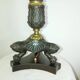 Antique lamp base with lion's paw - Restoration Period - Empire