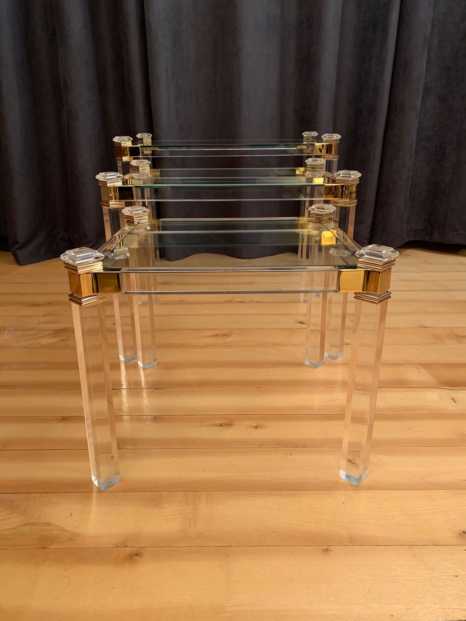 Set of 3 nesting tables, Orsenigo, Italy, 1970s