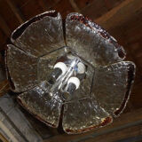 Murano glass plate chandelier from 1960