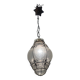 Suspension en fer forgé et verre de Murano des années 1950